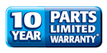 10 Years - Parts Limited Warranty